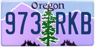 OR license plate 973RKB