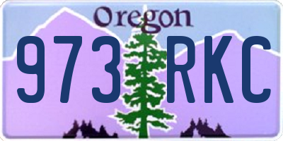 OR license plate 973RKC