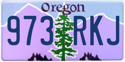 OR license plate 973RKJ