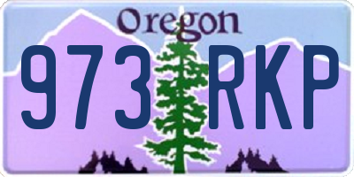 OR license plate 973RKP