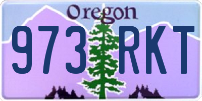OR license plate 973RKT