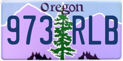 OR license plate 973RLB