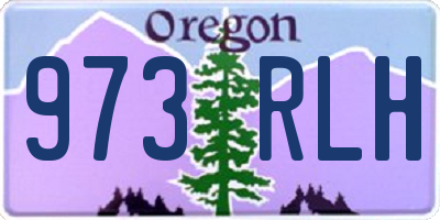 OR license plate 973RLH