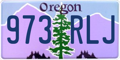 OR license plate 973RLJ