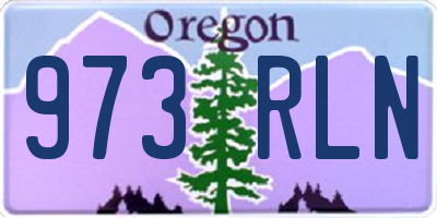 OR license plate 973RLN