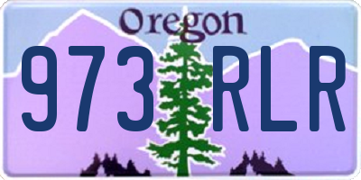 OR license plate 973RLR