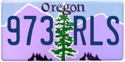 OR license plate 973RLS