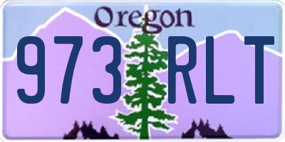 OR license plate 973RLT