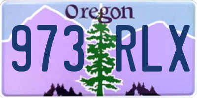 OR license plate 973RLX