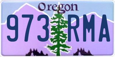 OR license plate 973RMA
