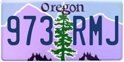 OR license plate 973RMJ