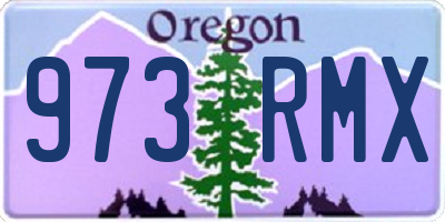 OR license plate 973RMX
