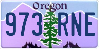OR license plate 973RNE