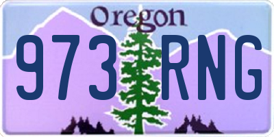 OR license plate 973RNG