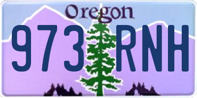 OR license plate 973RNH