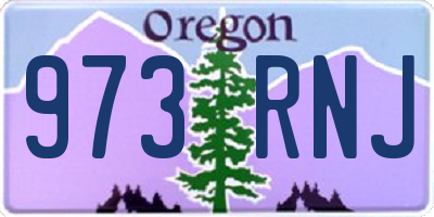 OR license plate 973RNJ