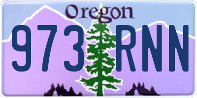 OR license plate 973RNN