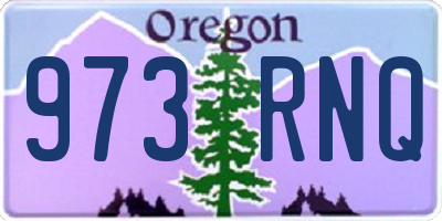 OR license plate 973RNQ