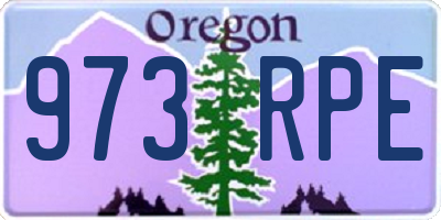 OR license plate 973RPE