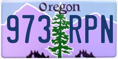 OR license plate 973RPN