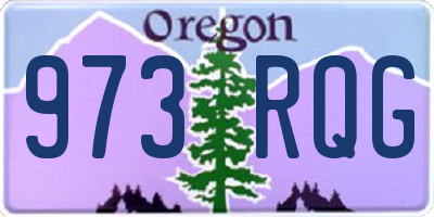 OR license plate 973RQG