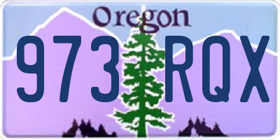 OR license plate 973RQX