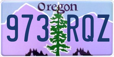 OR license plate 973RQZ