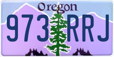 OR license plate 973RRJ
