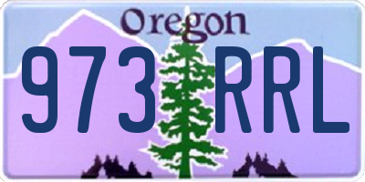 OR license plate 973RRL