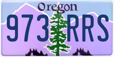 OR license plate 973RRS