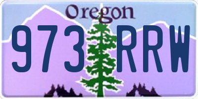 OR license plate 973RRW