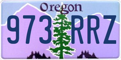 OR license plate 973RRZ