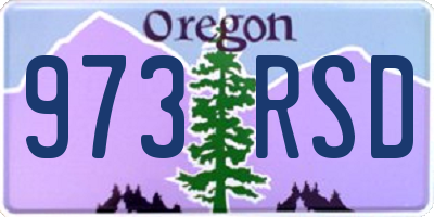 OR license plate 973RSD
