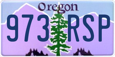 OR license plate 973RSP