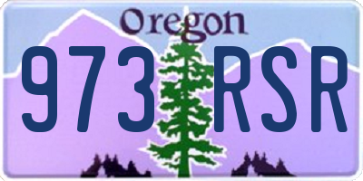 OR license plate 973RSR