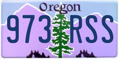 OR license plate 973RSS