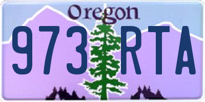 OR license plate 973RTA
