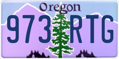 OR license plate 973RTG