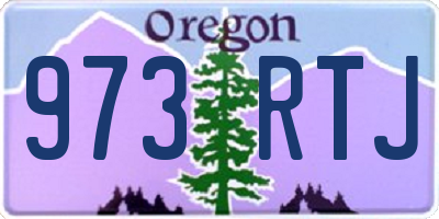 OR license plate 973RTJ