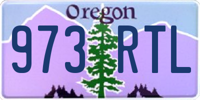 OR license plate 973RTL