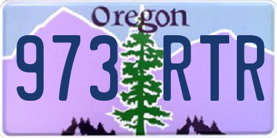 OR license plate 973RTR