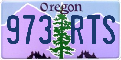 OR license plate 973RTS