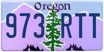 OR license plate 973RTT