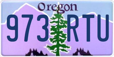 OR license plate 973RTU