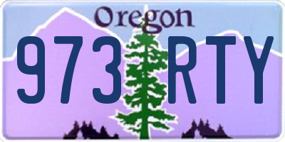OR license plate 973RTY