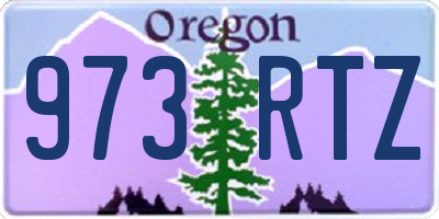 OR license plate 973RTZ