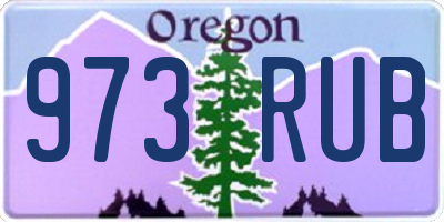 OR license plate 973RUB
