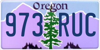 OR license plate 973RUC