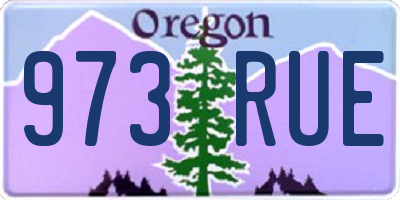 OR license plate 973RUE