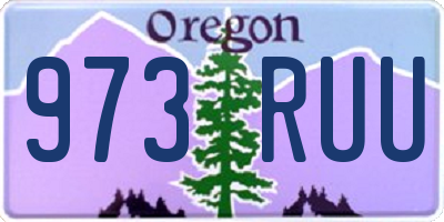 OR license plate 973RUU